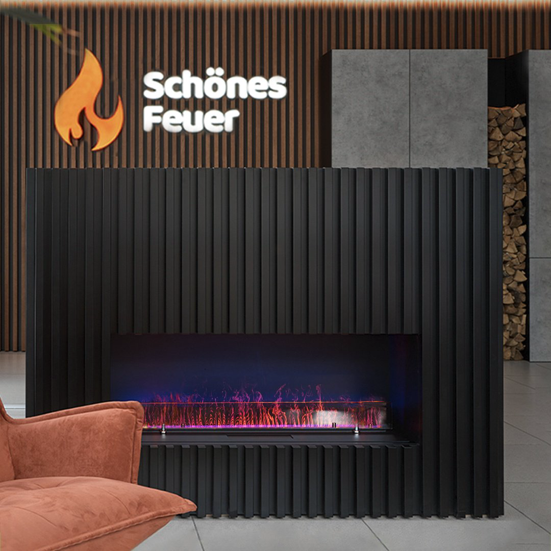 Электрокамин Schones Feuer встроенный 3D FireLine 1000 PRO + Blue Effect Flame купить,NaN