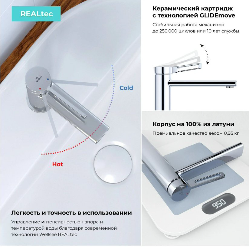 Раковина Wellsee 201004571 накладная прямоугольная 36, фаянс купить,NaN