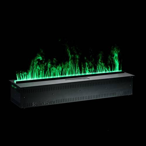 Электрокамин Schones Feuer встроенный 3D FireLine 1000 PRO Brass + RGB Flame купить,NaN