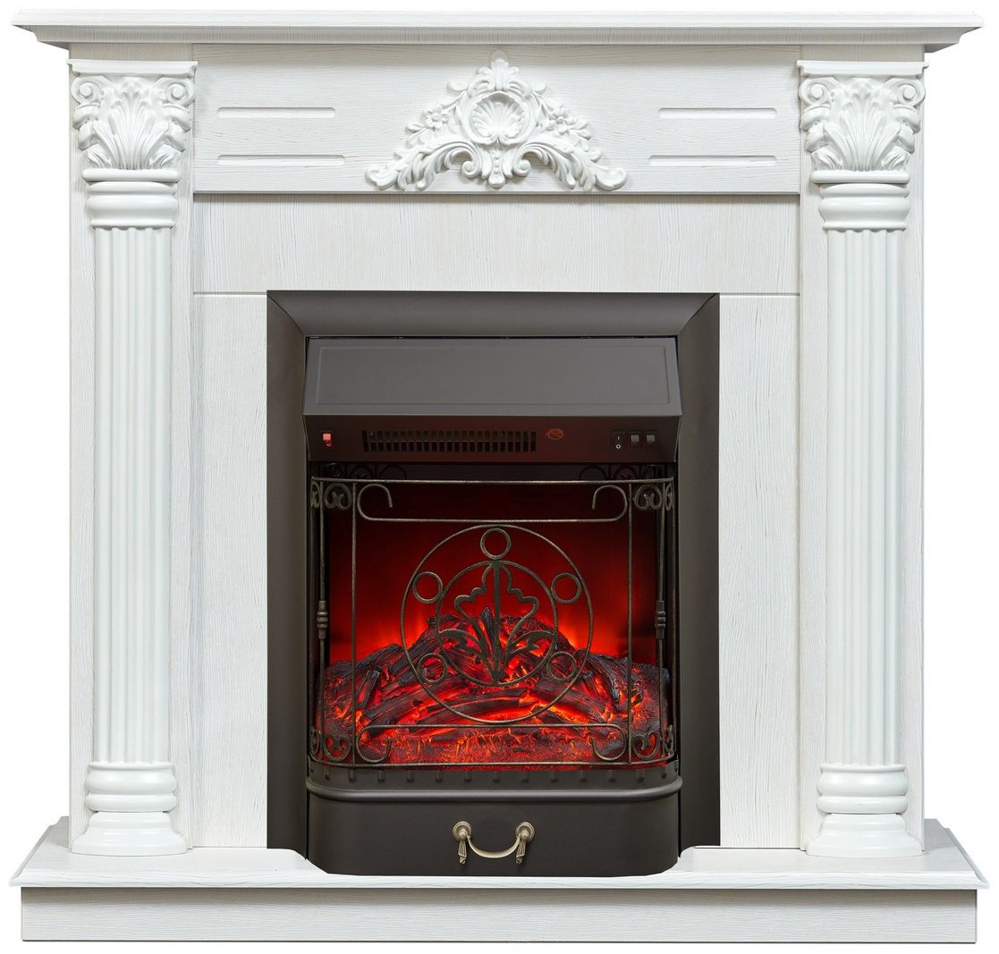 Электрокамин Real Flame напольный Stefania WT-F614 с очагом Majestic Lux Black купить,569836