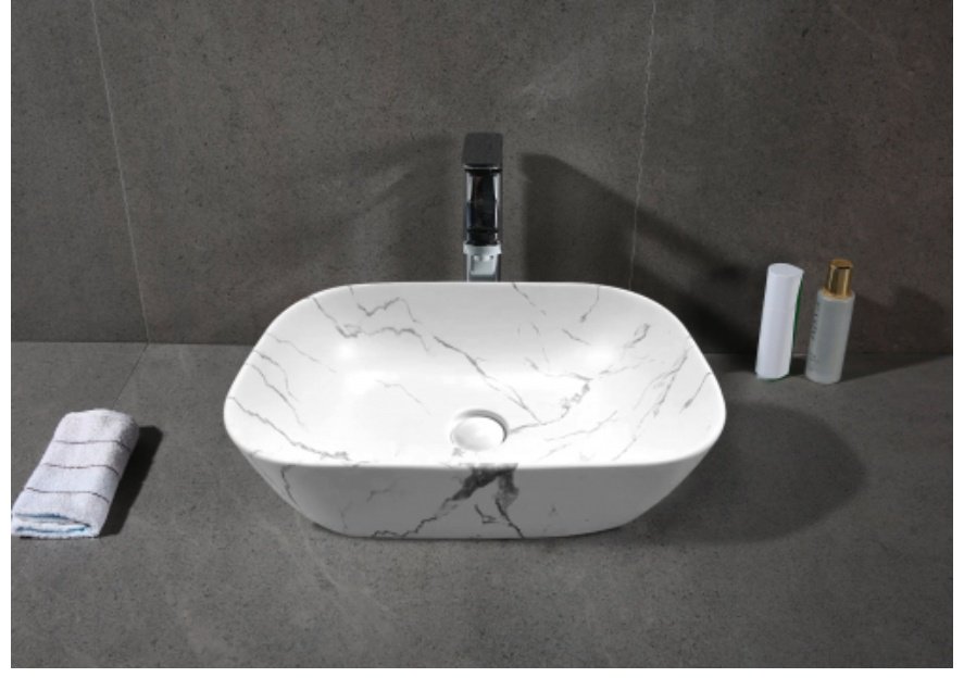 Раковина Cerutti SPA CR8215MMW накладная прямоугольная 45, санфарфор купить,NaN