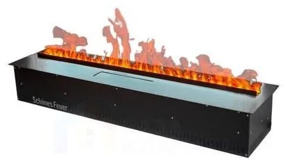 Электрокамин Schones Feuer встроенный 3D FireLine 1000 PRO Steel + Blue Effect Flame купить,NaN