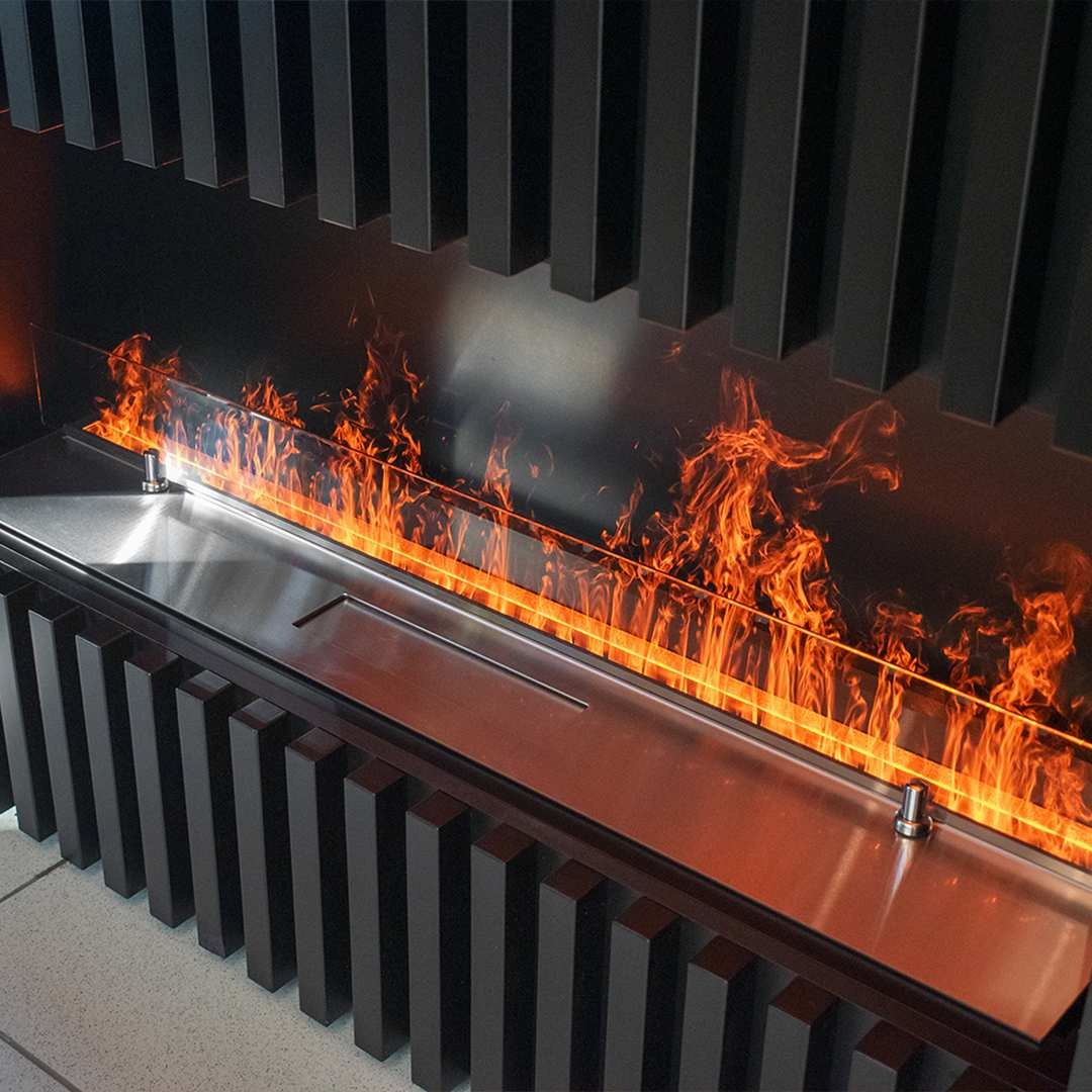 Электрокамин Schones Feuer встроенный 1000 PRO Brass