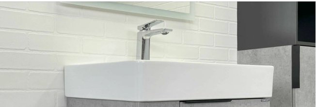 Раковина Comforty CF3WL032 накладная прямоугольная 45.5, фарфор купить,NaN