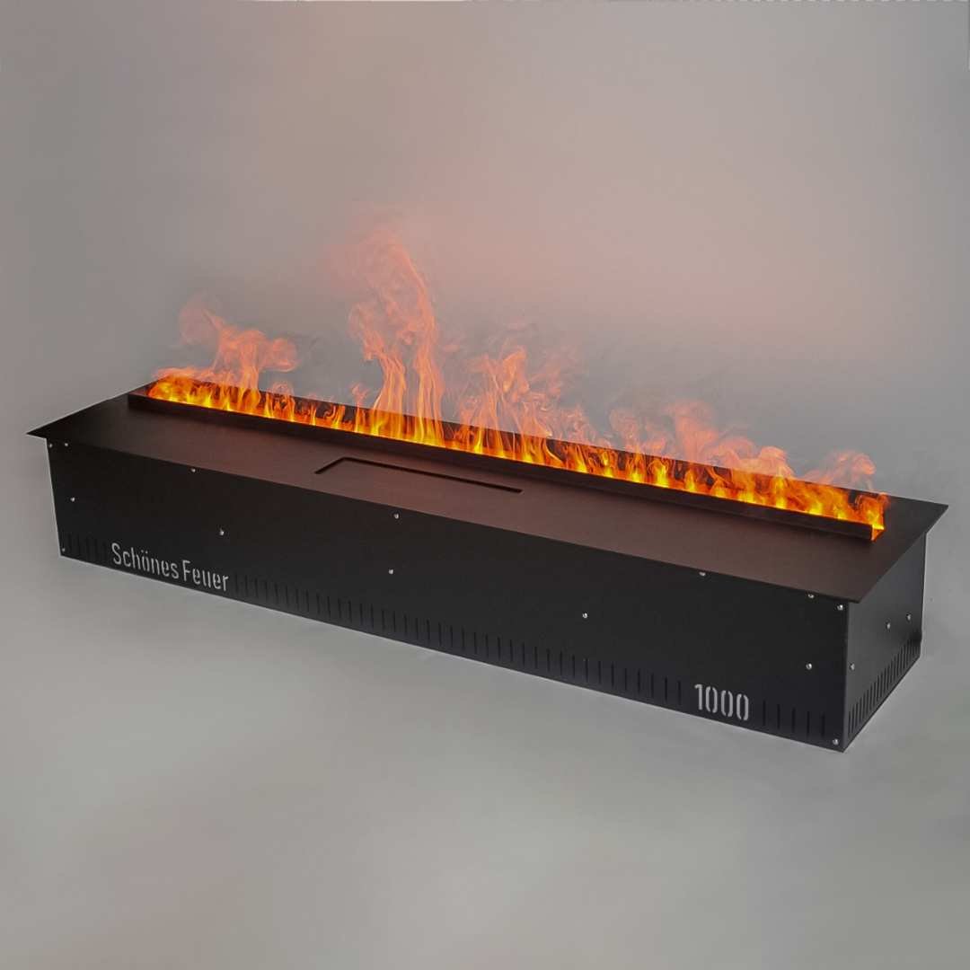 Электрокамин Schones Feuer встроенный 1000 PRO Brass