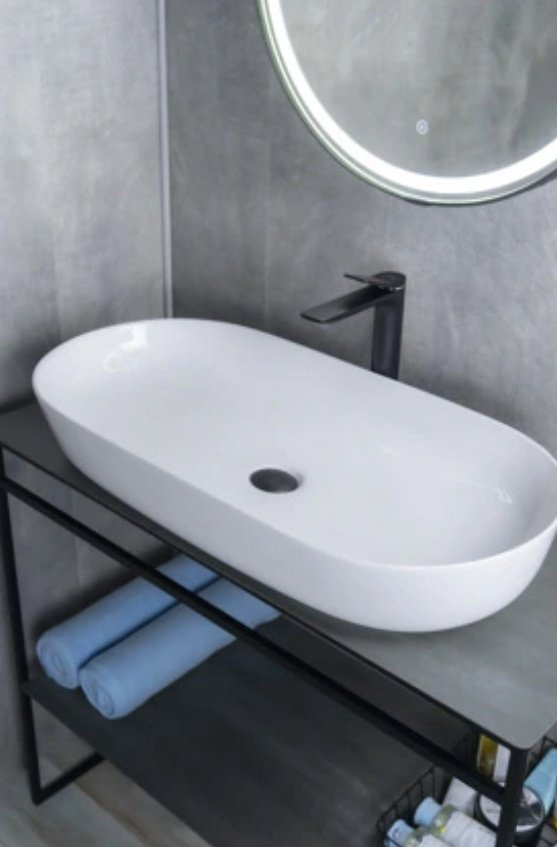 Раковина GID-ceramic N9348 накладная овальная 81, керамика купить,NaN