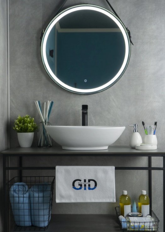 Раковина GID-ceramic Wm9021 накладная овальная 52, керамика