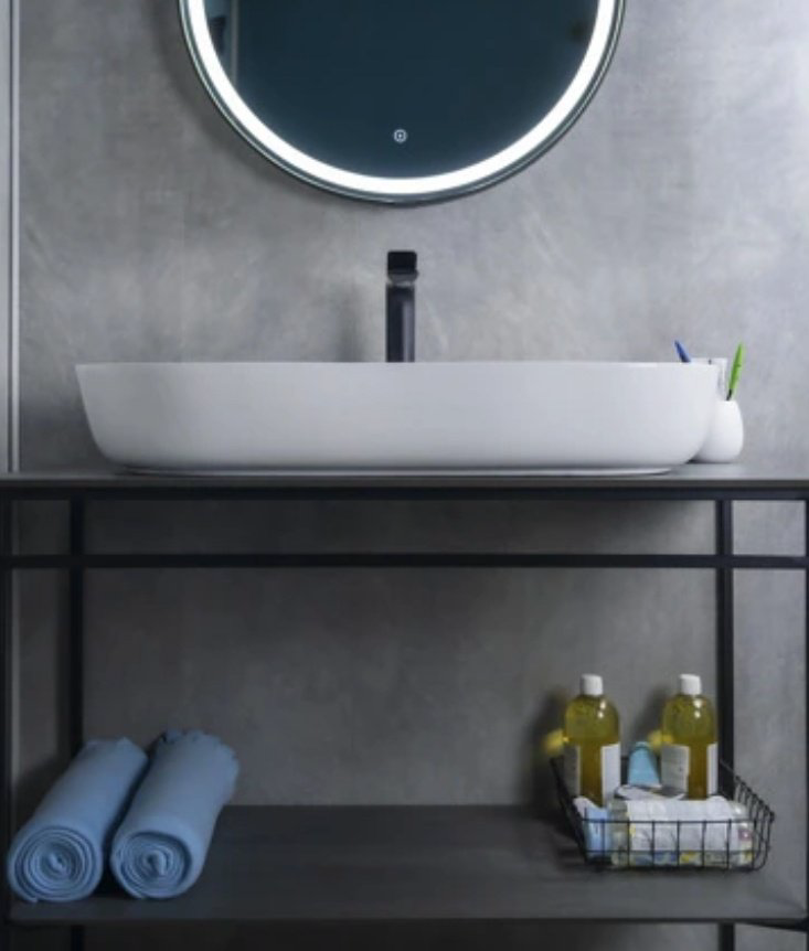 Раковина GID-ceramic N9348 накладная овальная 81, керамика купить,NaN