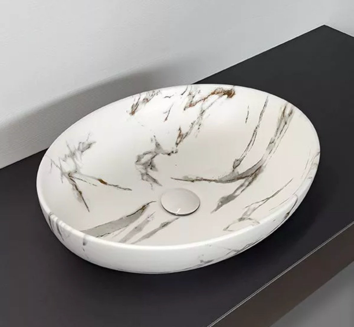 Раковина Comforty N78166MWY-2 накладная овальная 51, санфарфор купить,102783