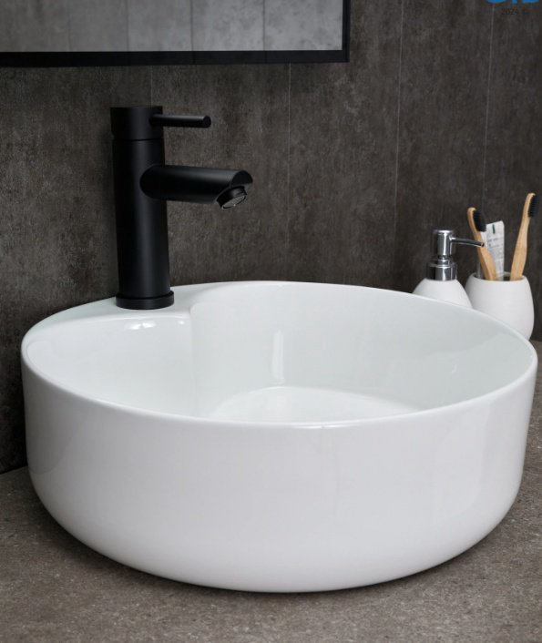 Раковина GID-ceramic N9013 накладная круглая 40, керамика купить,95420