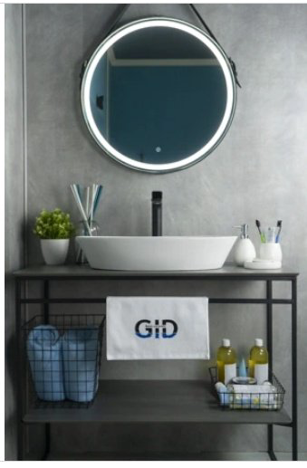 Раковина GID-ceramic N9397 накладная овальная 61, керамика купить,126862
