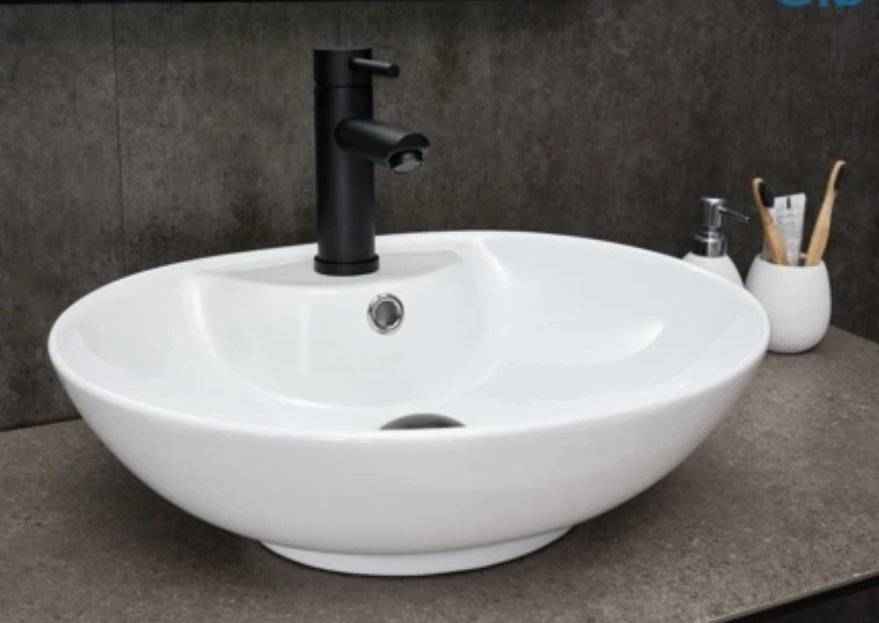 Раковина GID-ceramic N9005 накладная овальная 51, керамика купить,65869