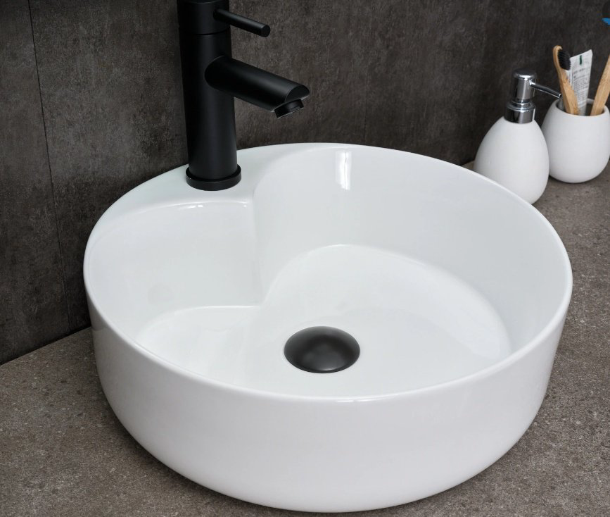 Раковина GID-ceramic N9013 накладная круглая 40, керамика купить,95420