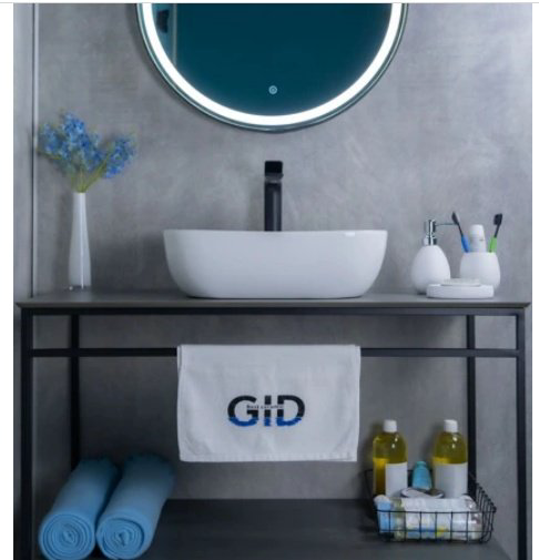 Раковина GID-ceramic D1333 накладная овальная 46, керамика купить,82087