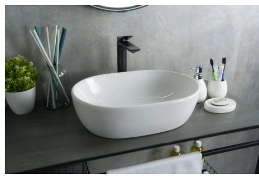 Раковина GID-ceramic N9026b накладная овальная 48, керамика купить,NaN