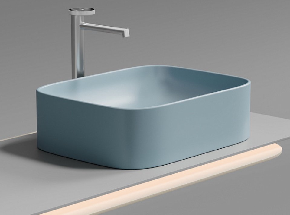 Раковина Ceramicanova CN6052ML накладная прямоугольная 50, санфарфор