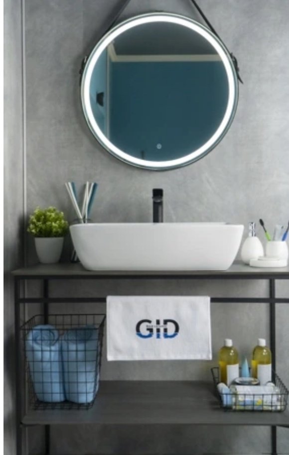 Раковина GID-ceramic N9121 накладная прямоугольная 59, керамика купить,NaN