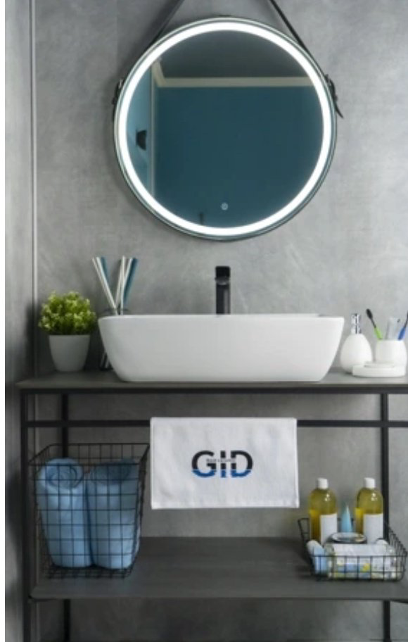 Раковина GID-ceramic N9121 накладная прямоугольная 59, керамика купить,NaN