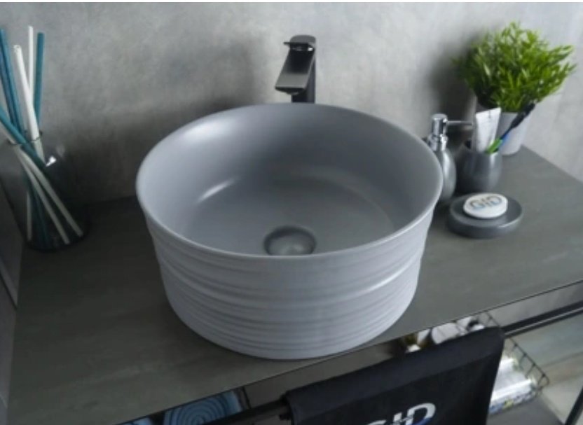 Раковина GID-ceramic Gm969 накладная круглая 41, керамика
