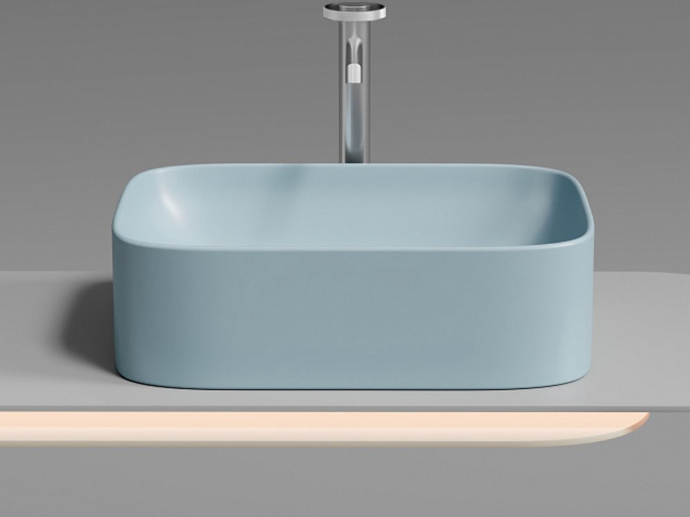 Раковина Ceramicanova CN6052ML накладная прямоугольная 50, санфарфор купить,NaN