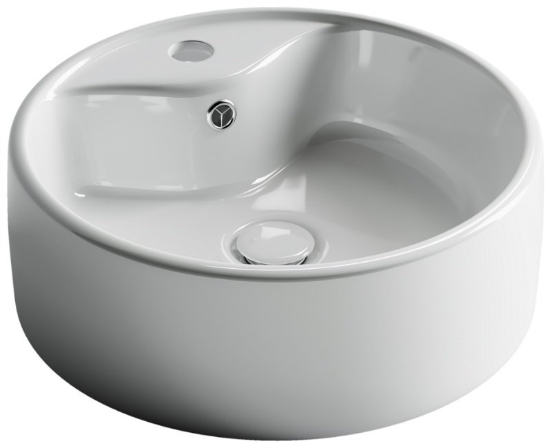 Раковина Ceramicanova CN5027 накладная круглая 40, санфарфор