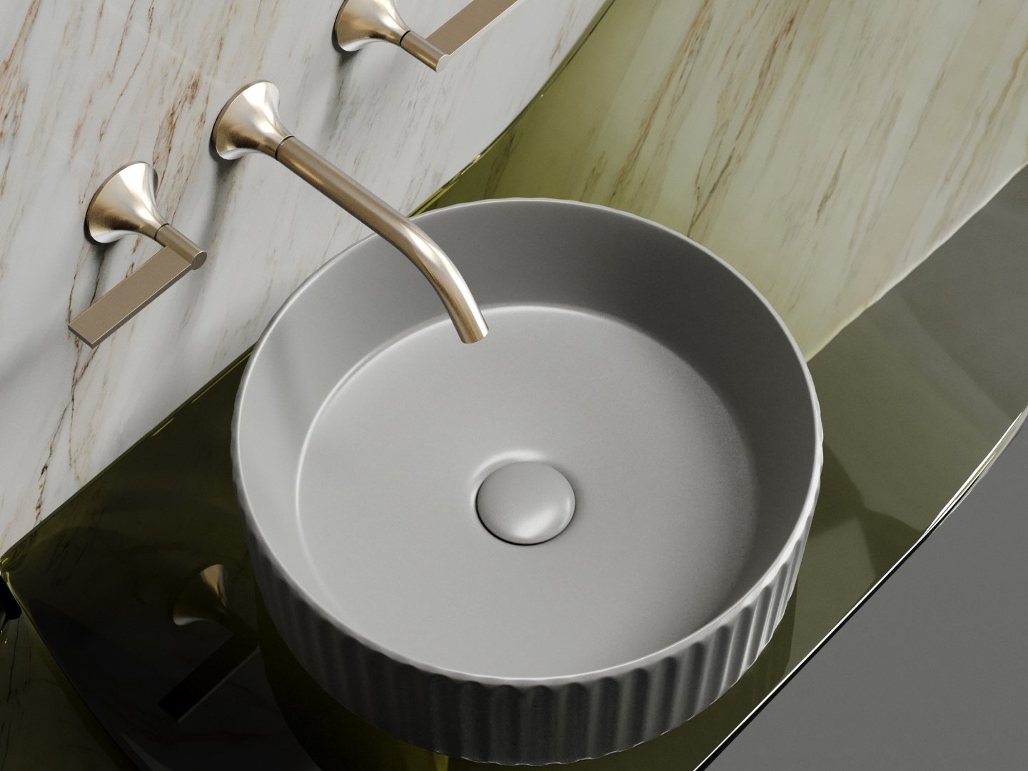 Раковина Ceramicanova Element накладная круглая 36, санфарфор