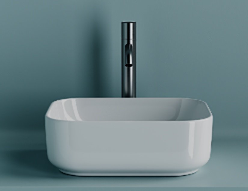 Раковина Ceramicanova CN5042 накладная прямоугольная 40, санфарфор