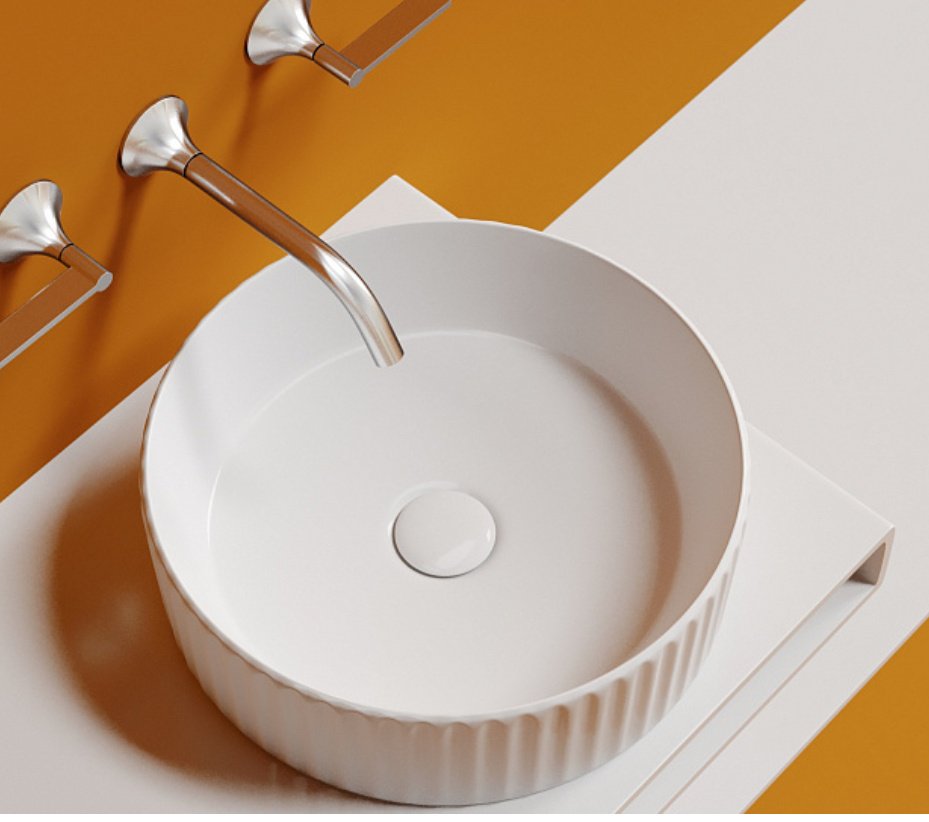 Раковина Ceramicanova CN6057 накладная круглая 36, санфарфор