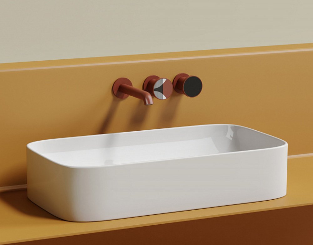 Раковина Ceramicanova Element CN6054 накладная прямоугольная 70, санфарфор