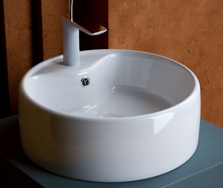Раковина Ceramicanova CN5027 накладная круглая 40, санфарфор