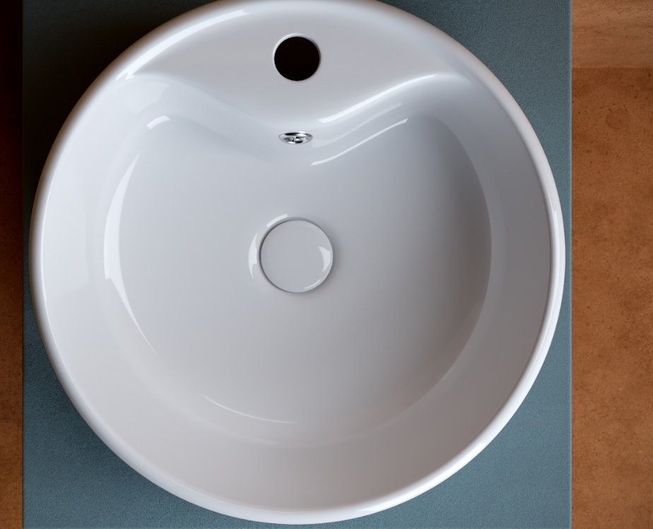 Раковина Ceramicanova CN5027 накладная круглая 40, санфарфор