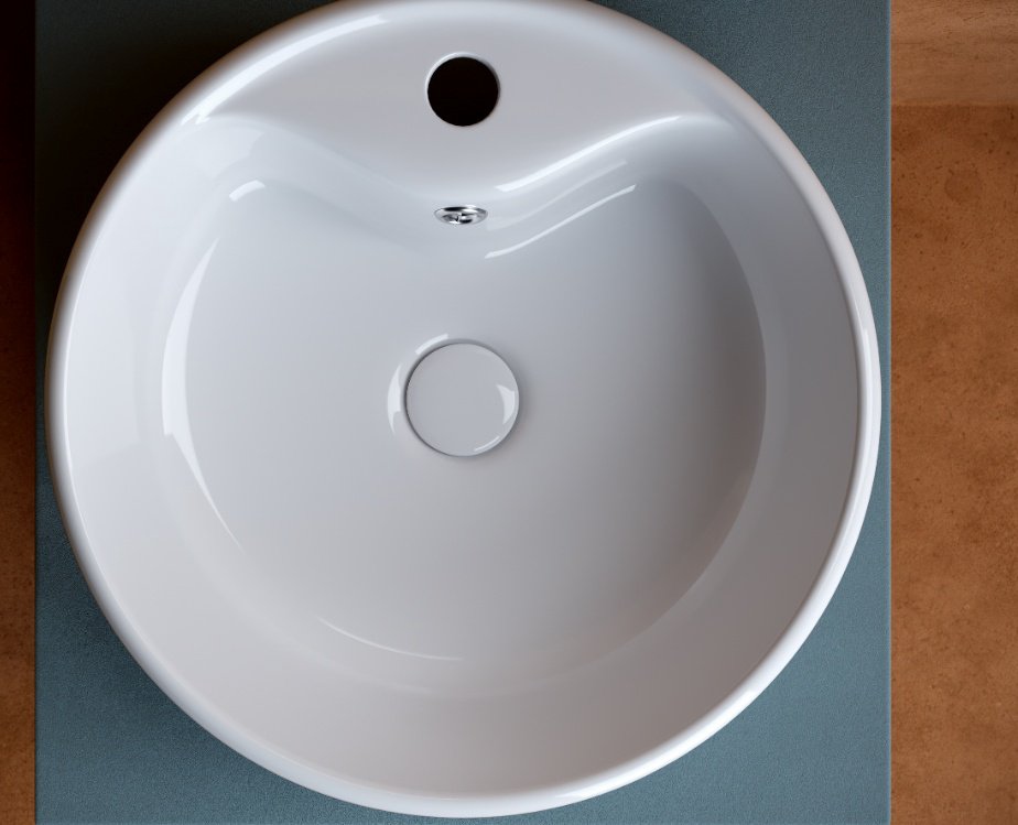 Раковина Ceramicanova CN5027 накладная круглая 40, санфарфор купить,106465