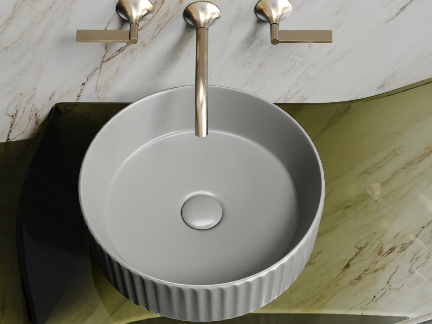 Раковина Ceramicanova Element накладная круглая 36, санфарфор
