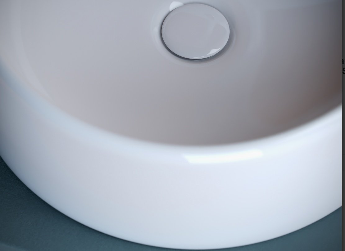 Раковина Ceramicanova CN5027 накладная круглая 40, санфарфор