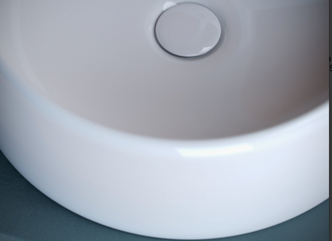 Раковина Ceramicanova CN5027 накладная круглая 40, санфарфор купить,106465