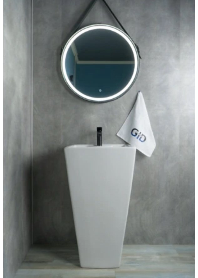 Раковина GID-ceramic Nb145 с пьедесталом квадратная 46, керамика купить,299395