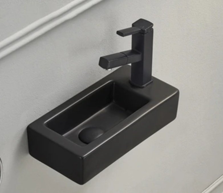 Раковина GID-ceramic Bm9272L подвесная прямоугольная 18, керамика купить,NaN