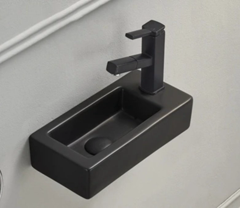 Раковина GID-ceramic Bm9272L подвесная прямоугольная 18, керамика купить,NaN