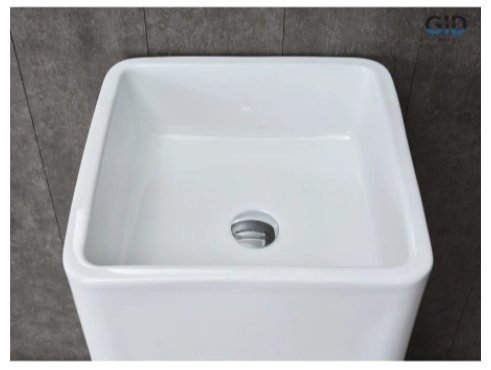 Раковина GID-ceramic Nb149 с пьедесталом квадратная 41, керамика купить,247954