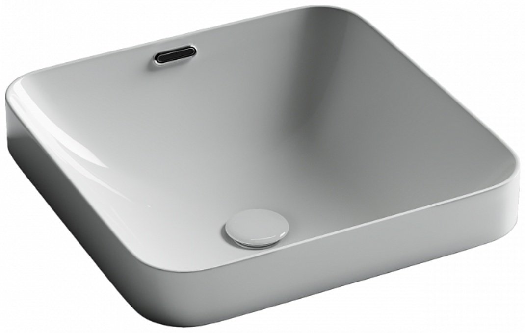 Раковина Ceramicanova CN6077 накладная квадратная 44, санфарфор