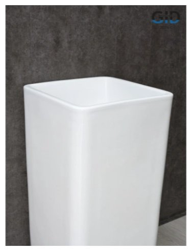 Раковина GID-ceramic Nb149 с пьедесталом квадратная 41, керамика купить,247954