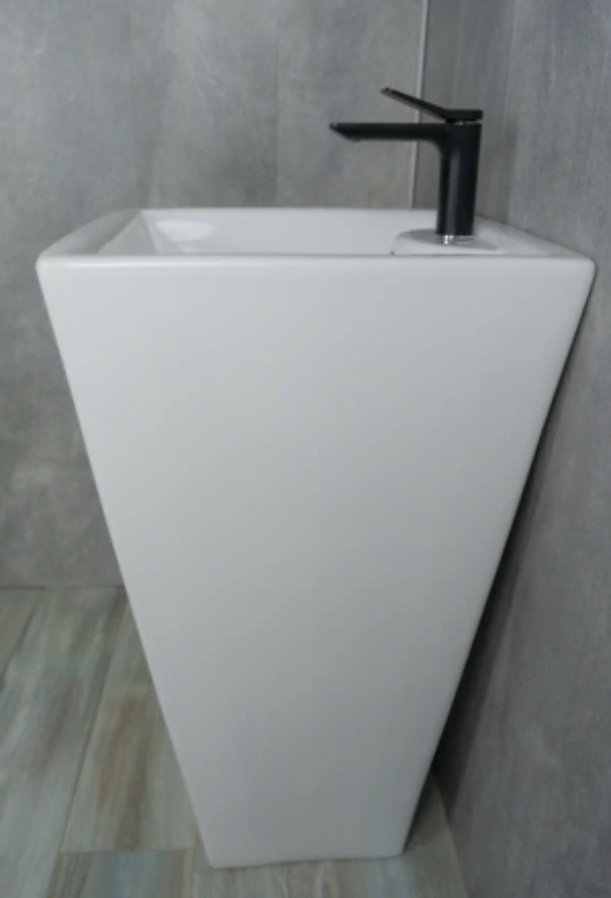 Раковина GID-ceramic Nb145 с пьедесталом квадратная 46, керамика