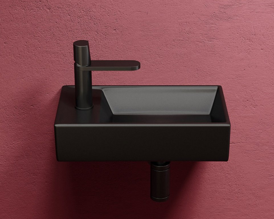 Раковина Ceramicanova CN6051RMB подвесная прямоугольная 41, санфарфор