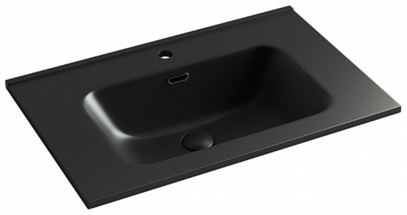 Раковина Ceramicanova CN7007MB врезная прямоугольная 71, санфарфор