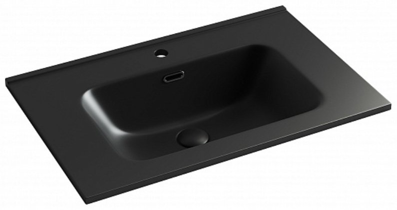 Раковина Ceramicanova CN7007MB врезная прямоугольная 71, санфарфор