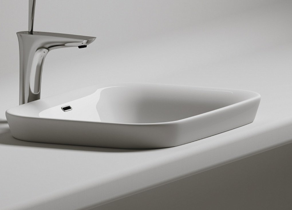 Раковина Ceramicanova CN6041 врезная прямоугольная 58, санфарфор