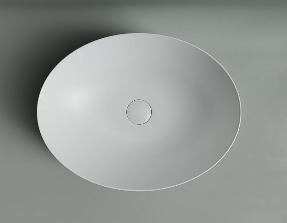 Раковина Ceramicanova CN6017MW накладная овальная 52, санфарфор купить,264869