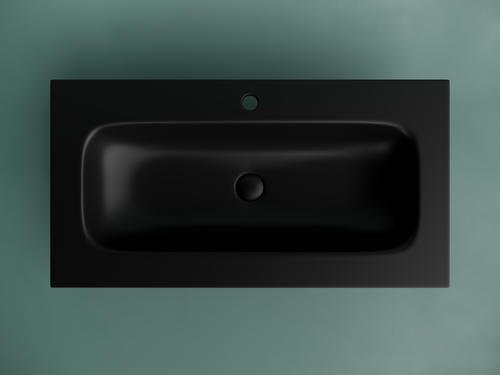 Раковина Ceramicanova CN7019MB накладная прямоугольная 45.7, мрамор