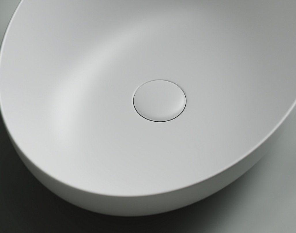 Раковина Ceramicanova CN6017MW накладная овальная 52, санфарфор
