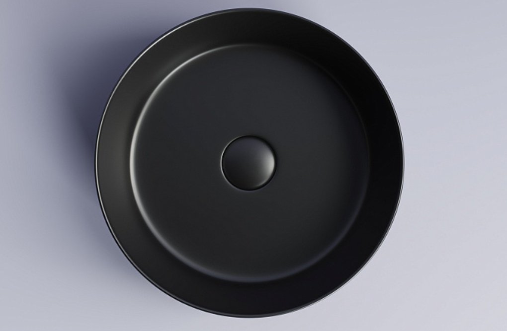 Раковина Ceramicanova CN6032MB накладная круглая 36, санфарфор